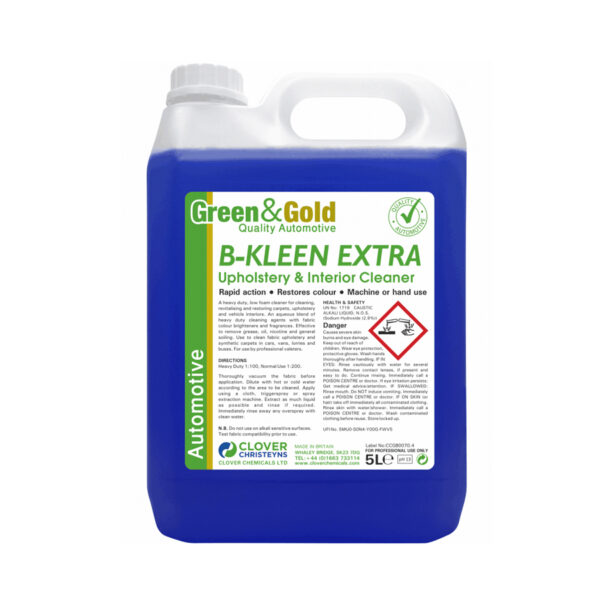 Clover B-Kleen Extra Upholstery Cleaner 5L from Mojjo