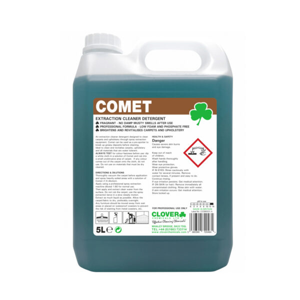 Clover Comet Extraction Cleaner Detergent 5L from Mojjo