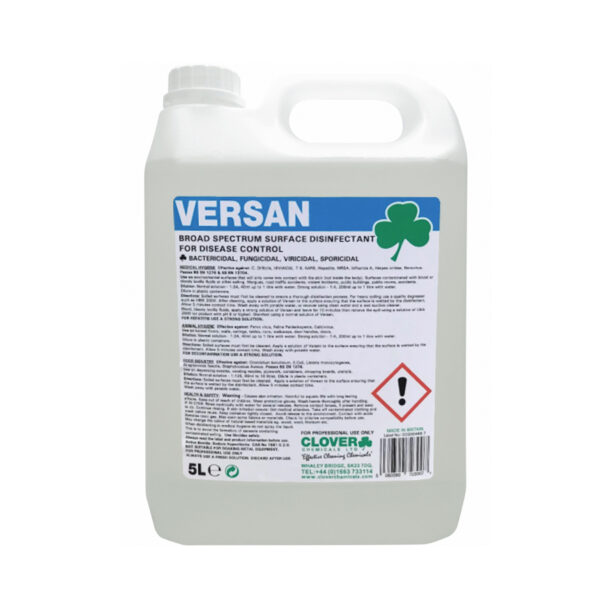 Clover Versan Surface Disinfectant 5L from Mojjo