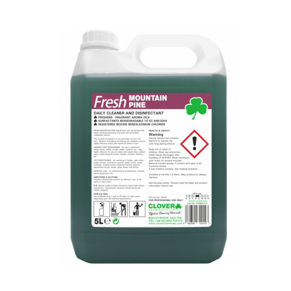 Clover Fresh Mountain Pine Disinfectant 5L from Mojjo