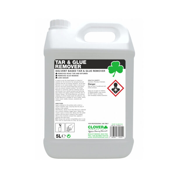 Clover Tar & Glue Remover Solvent Based 5L from Mojjo