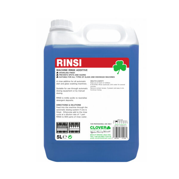 Clover Rinsi Machine Rinse Additive 5L from Mojjo