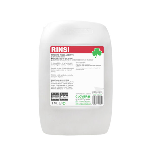 Clover Rinsi Machine Rinse Additive 20L from Mojjo