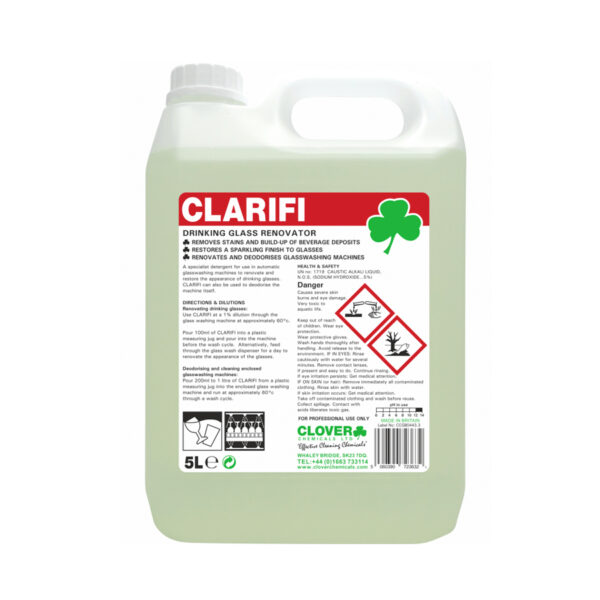 Clover Clarifi Drinking Glass Renovator 5L from Mojjo