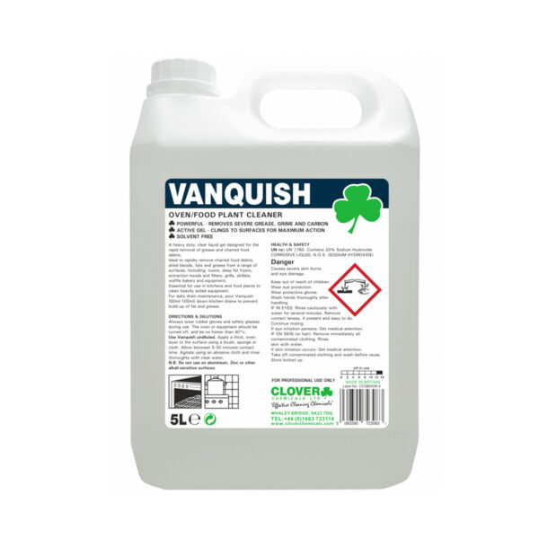 Clover Vanquish Oven/Food Plant Cleaner 5L from Mojjo