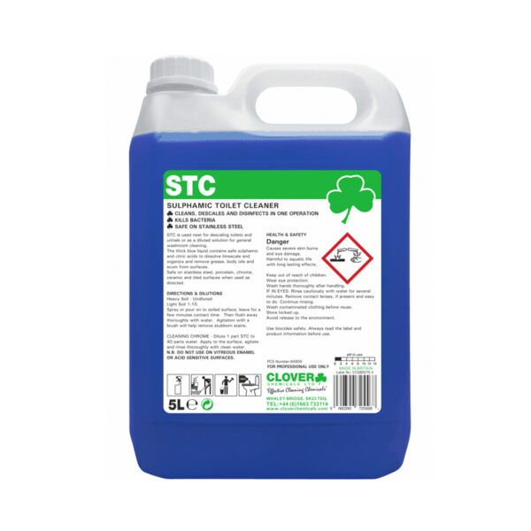 Clover STC Sulphamic Toilet Cleaner 5L from Mojjo