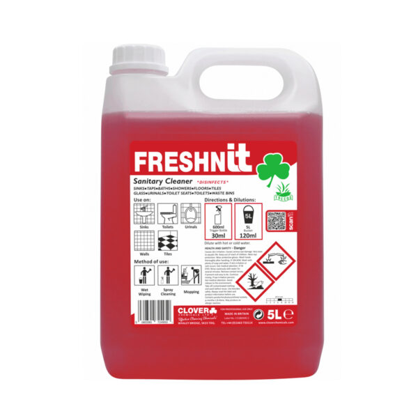 Clover Freshnit Sanitary Cleaner 5L from Mojjo