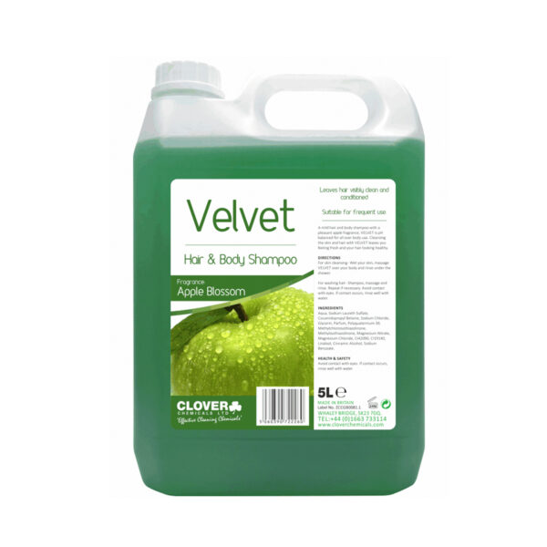 Clover Velvet Hair & Body Shampoo 5L from Mojjo