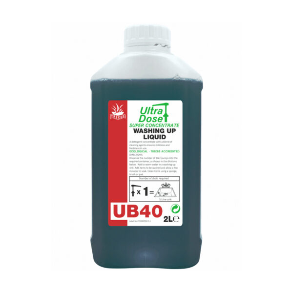 Clover UB40 Concentrated Washing Up Liquid 2L from Mojjo