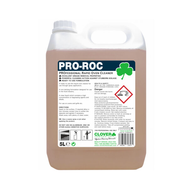 Clover Pro-Roc Rapid Oven Cleaner 5L from Mojjo