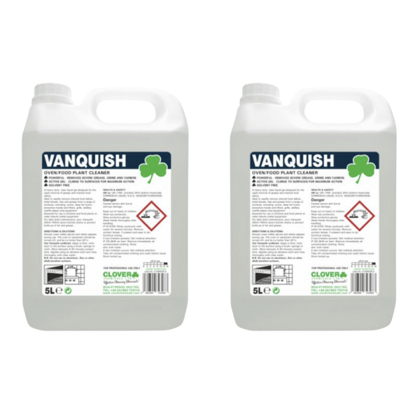 Clover - Vanquish (Heavy Duty Oven Cleaner) (5L) Pack of 2