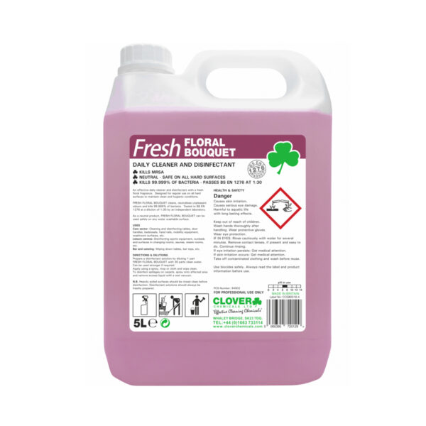 Clover Floral Bouquet 5L Disinfectant from Mojjo